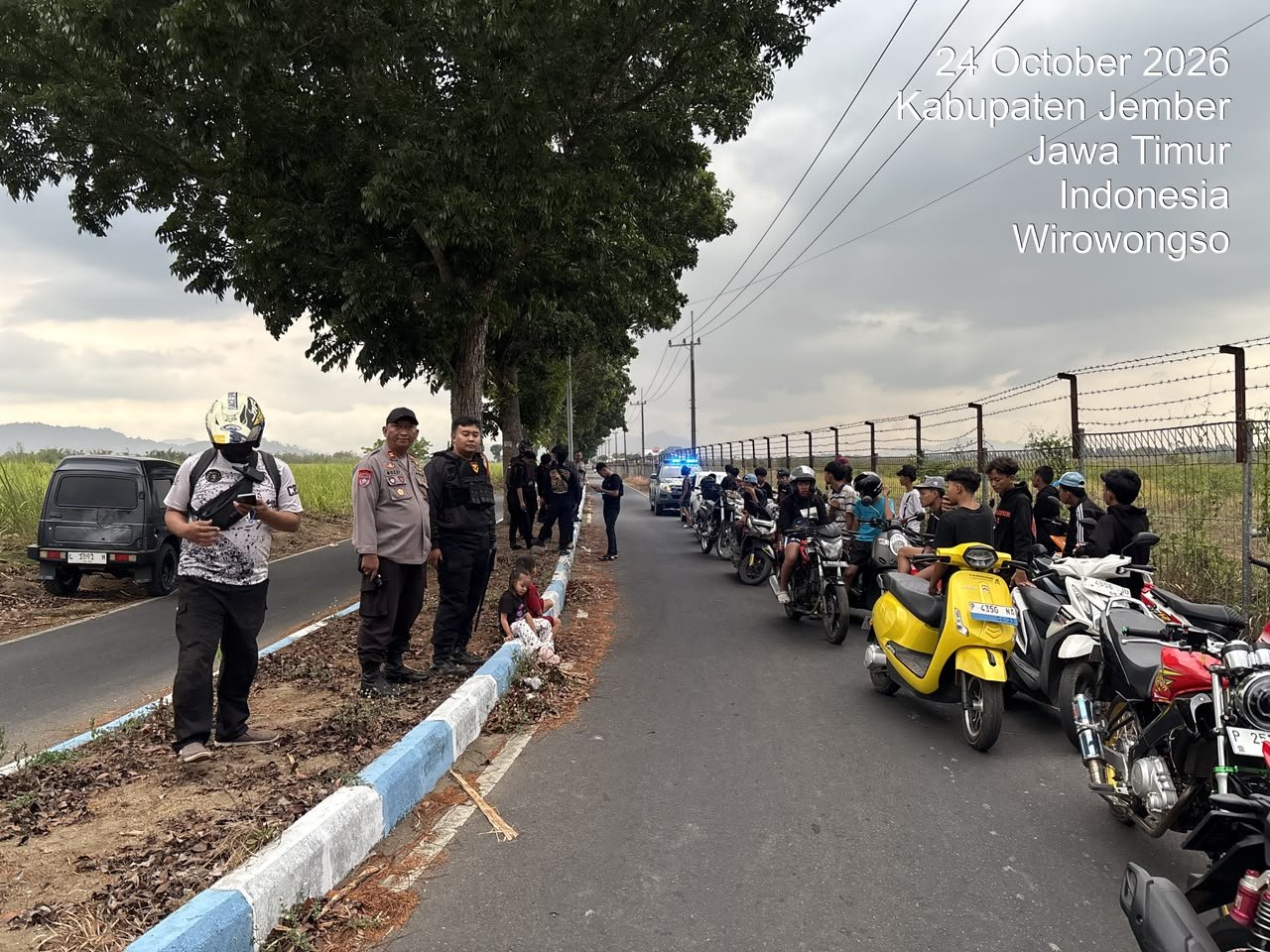 Respons Cepat Aduan 110, Polres Jember Amankan 21 Motor Balap Liar di Akses Bandara Notohadinegoro