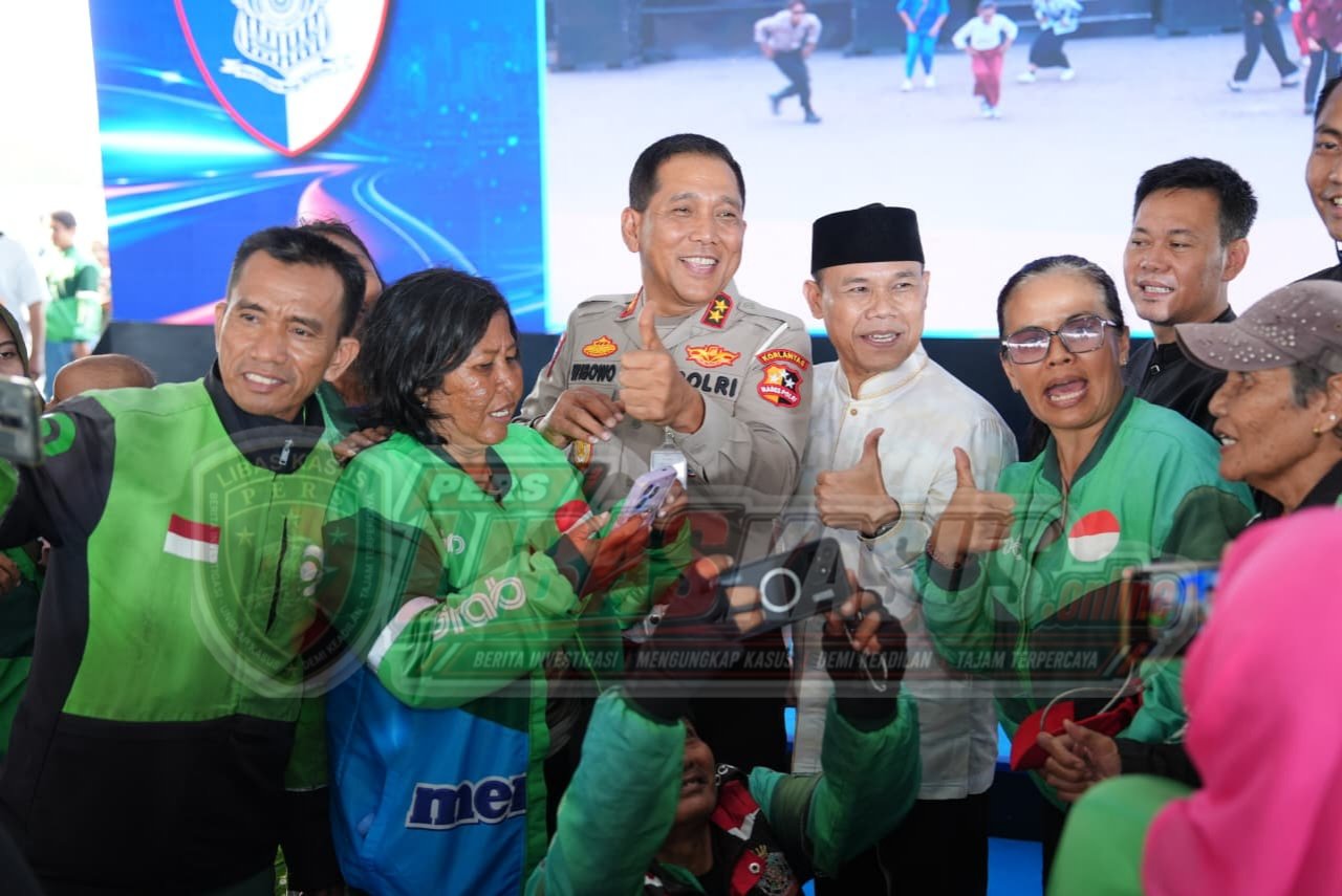 5.150 Pengemudi Ojol Ikuti Gebyar Keselamatan Lalu Lintas Korlantas Polri di Serpong