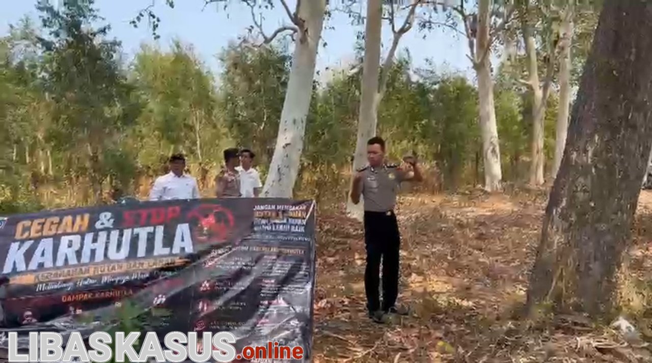 Kolaborasi Polres Ponorogo bersama Lintas Sektor Cegah Karhutla Sisir Kawasan Rawan Kebakaran