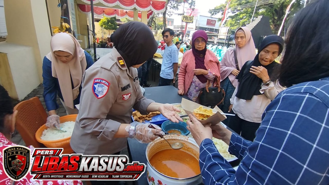 Polresta Malang Kota Sapa Warga melalui Baktikes dan Makan Bersama Gratis