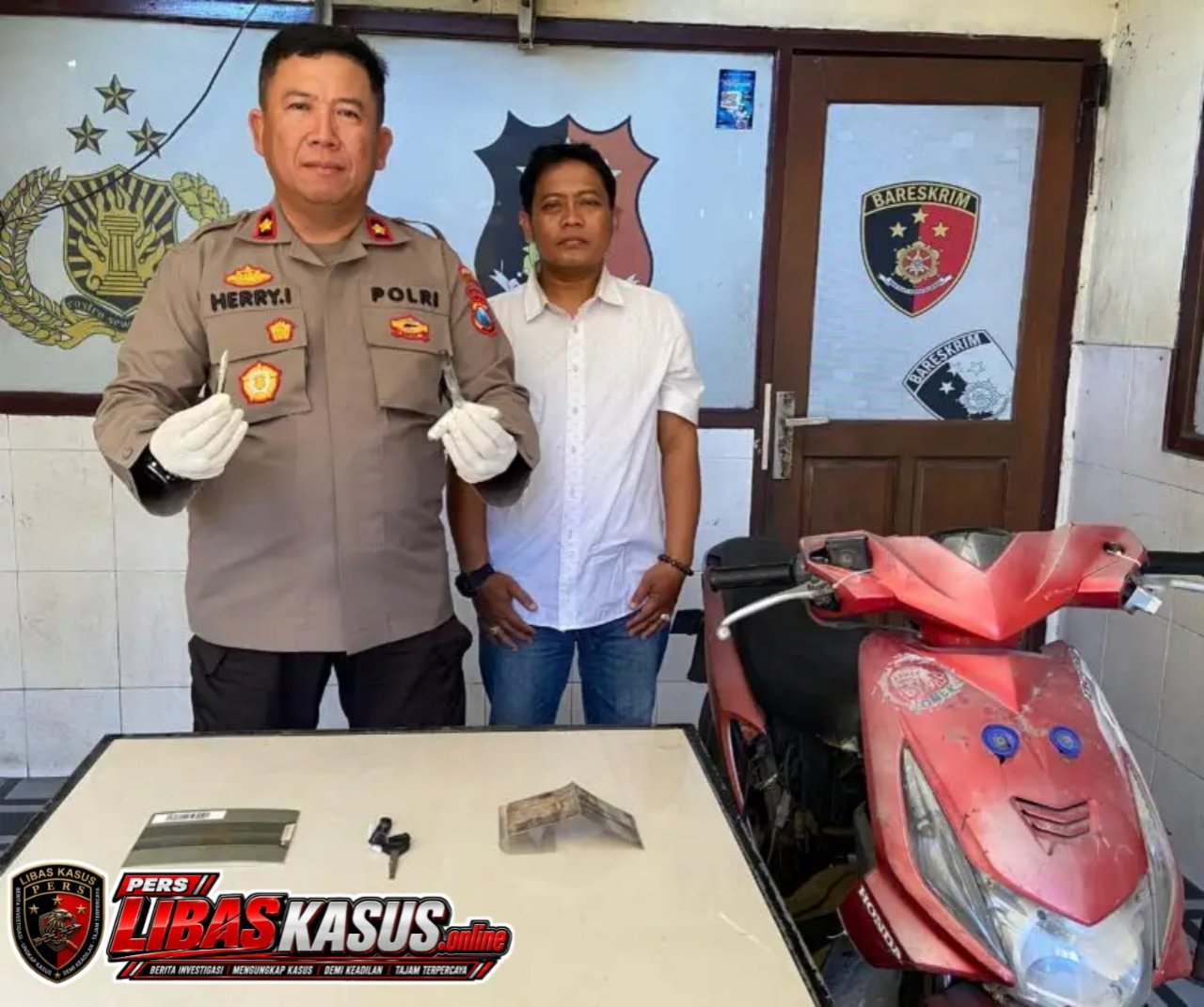 Dikepung dan Diamuk Massa, Dua Terduga Pelaku Curanmor Akhirnya Diamankan Polsek Semampir