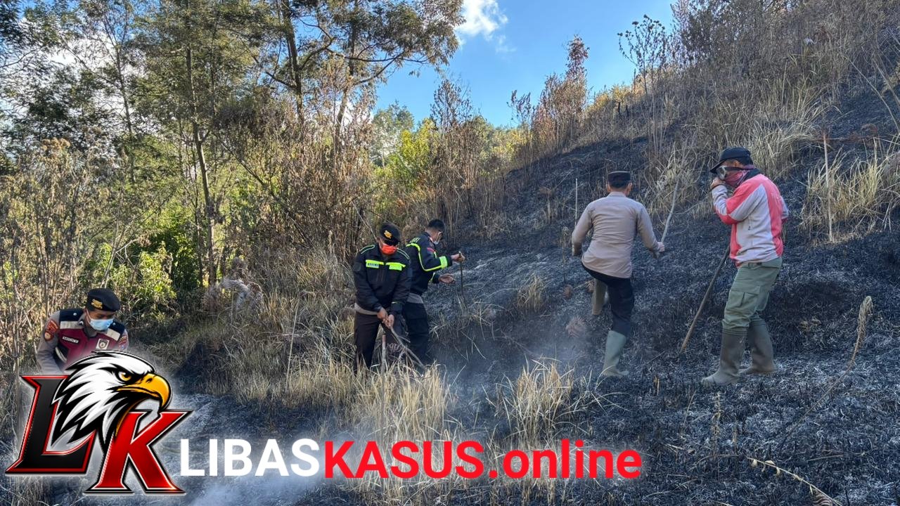 Polres Lumajang Tangani Karhutla di Ranu Kembang dan Ledok Bedor,172 Pendaki Dievakuasi