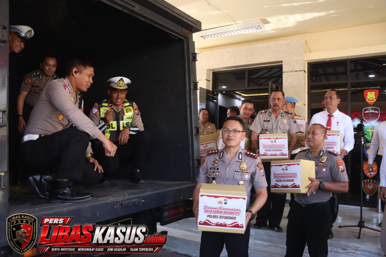 Polri Peduli : Polres Situbondo Kirim Bantuan Kemanusiaan untuk Korban Gempa NTT