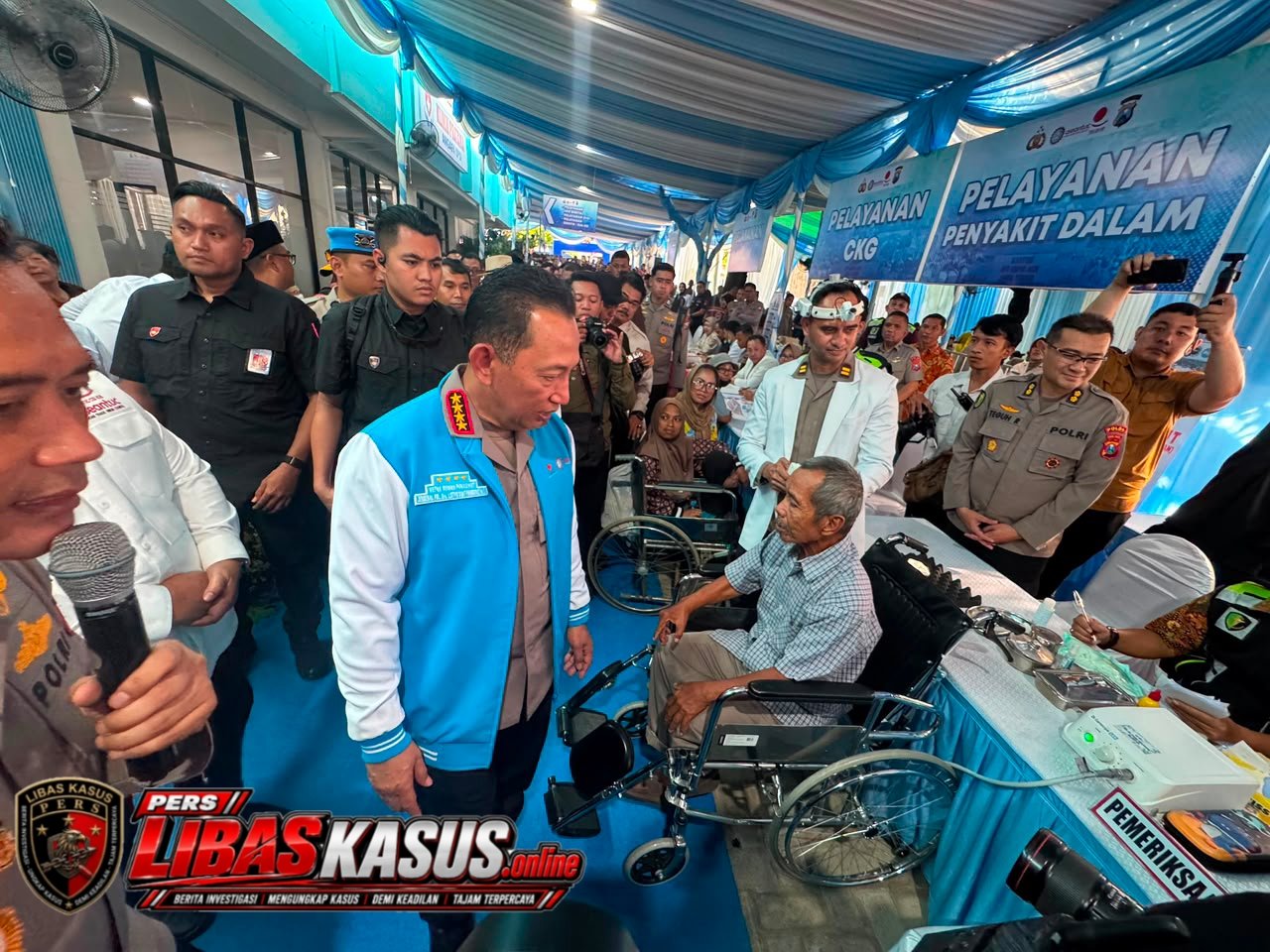 Kapolri Tinjau Baktikes Di Gedung Kspsi Jatim, Layanan Kesehatan Dihadirkan Untuk Pekerja Dan Masyarakat