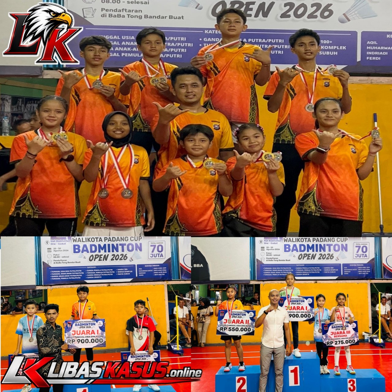 12 Medali Jadi Bukti! Polda Sumbar Badminton Club Terus Cetak Atlet Berprestasi