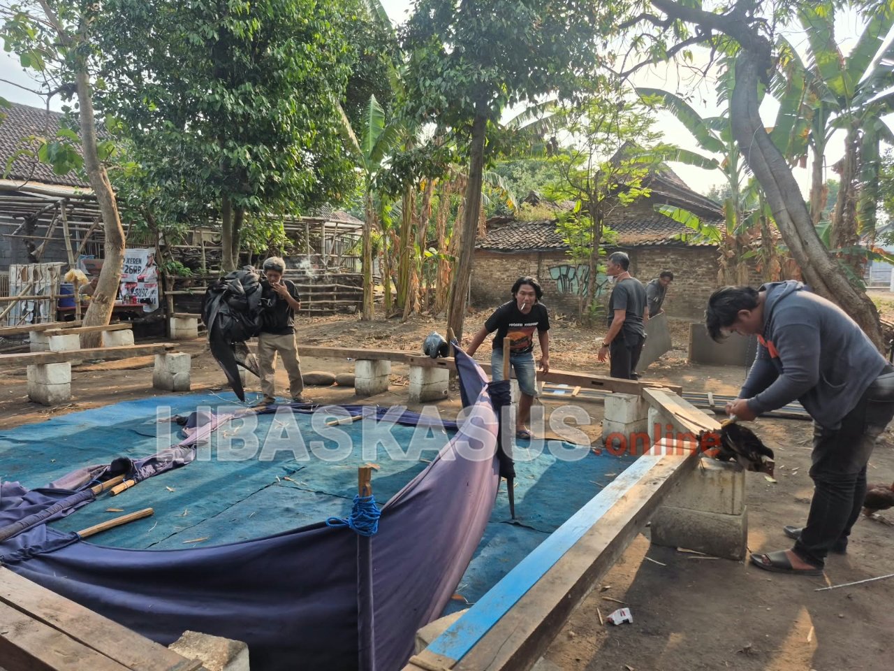 Respons Cepat Aduan Warga, Polres Nganjuk Bongkar Dua Lokasi Sabung Ayam