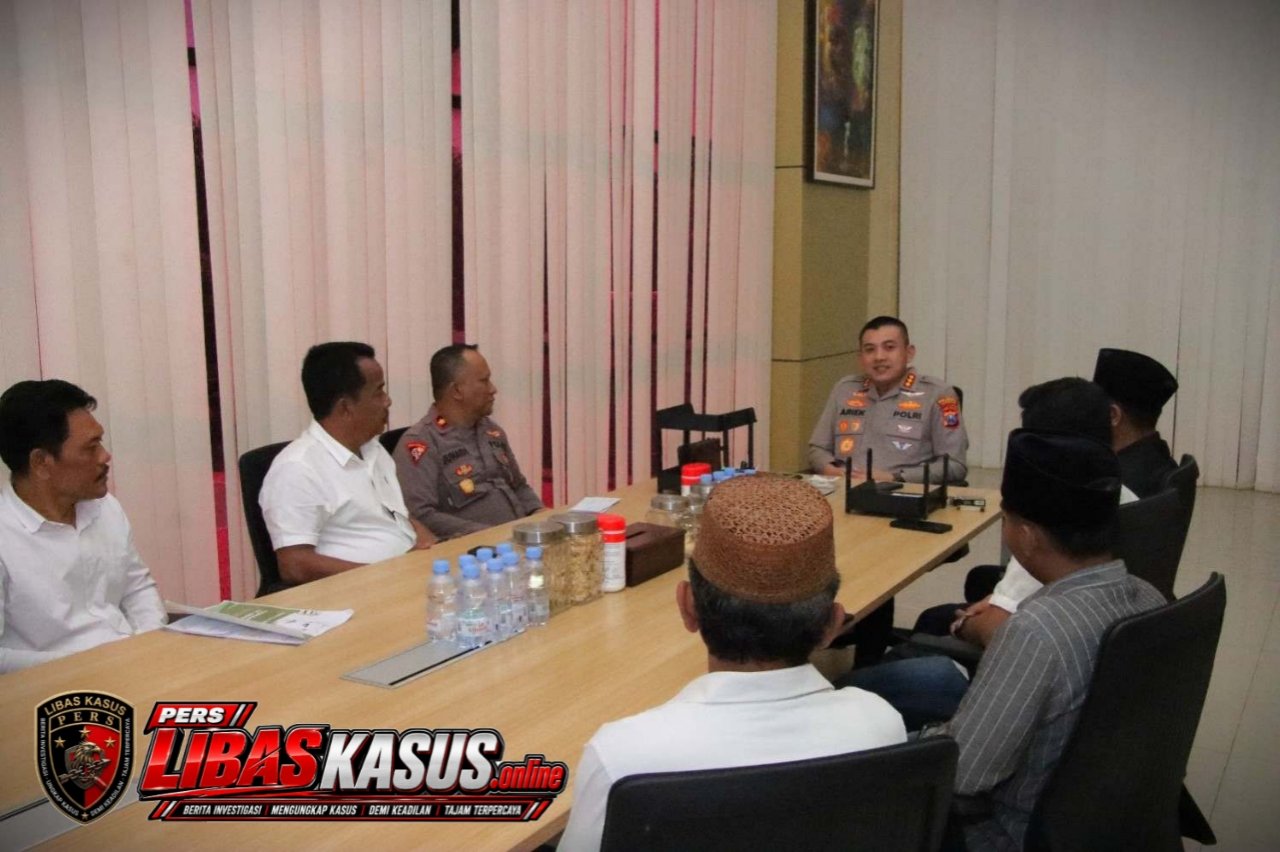 Kapolresta Sumenep Terima Kunjungan Silaturahmi Panitia Haul Syuhadak KH. Abdullah Dajad Guluk-Guluk