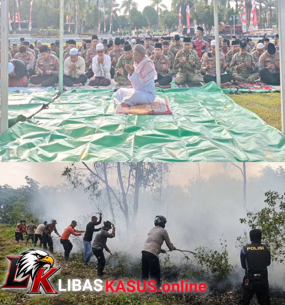 Sejak 27 Agustus, 200 Perwira dan Bhabin Bergerak Cegah Karhutla, dari Edukasi hingga Shalat Istisqa